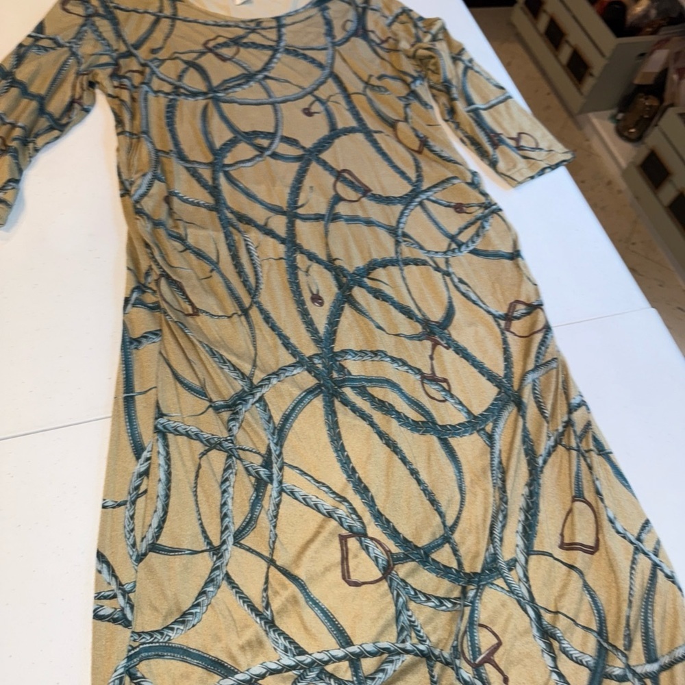 cadeau‎ dress 100% modal made in italy Size Medium 3/4 Sleeve